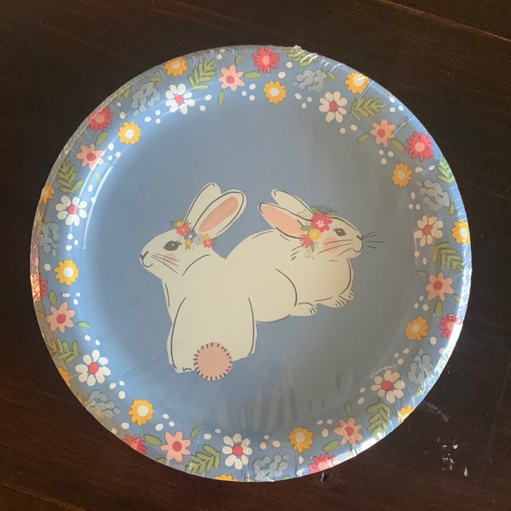 NWT 12-Ct Bunny Cake Plates